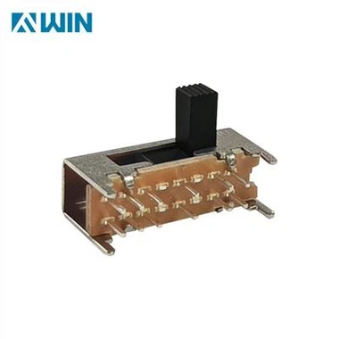 Interruptor deslizante de ángulo recto de 8 pines