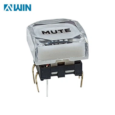 Botón de interruptor táctil iluminado de estilo broadcast