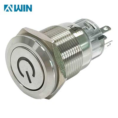 Interruptor de metal de 19 mm con LED