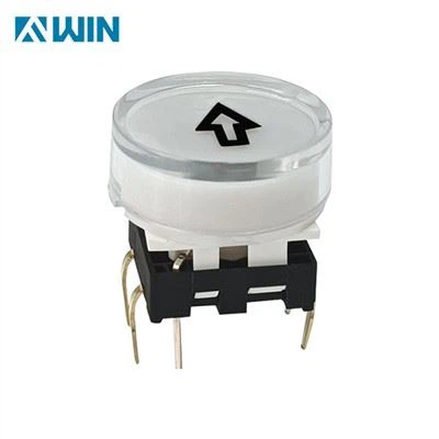 Interruptor de botón táctil de audio iluminado