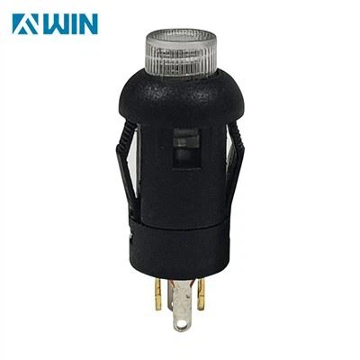 Interruptor de botón pulsador SPST iluminado