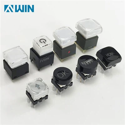 Botón del panel de control de audio iluminado