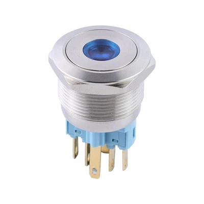 Interruptor de metal de 16 mm con indicador