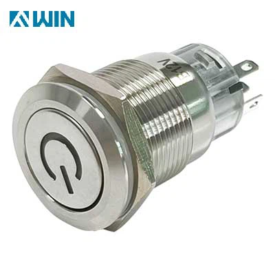 Interruptor de metal de 19 mm con LED